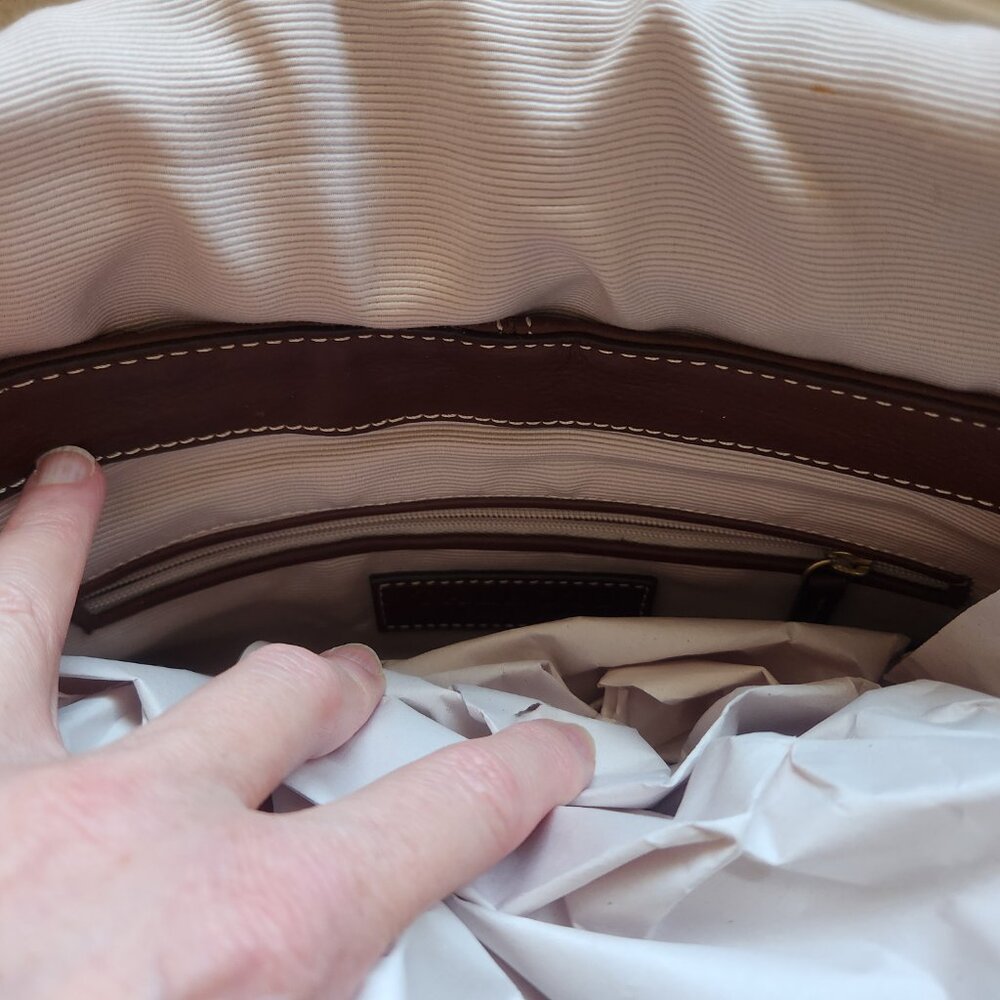 NWOT Talbots leather handbag - Picture 6 of 10